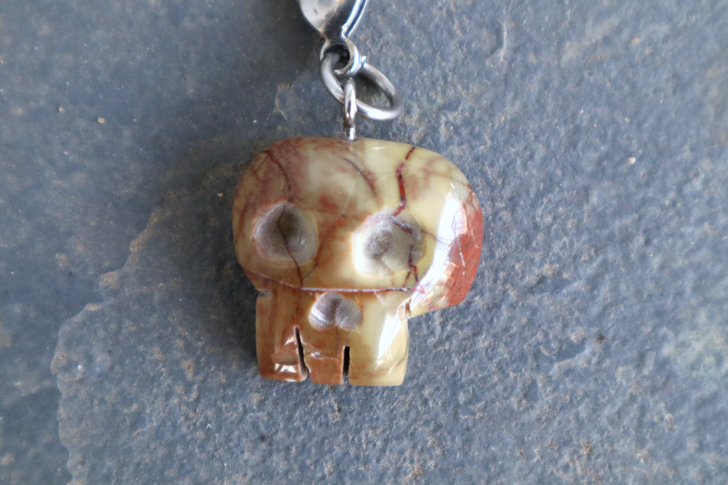 Spiderweb Rhyolite Skull Face