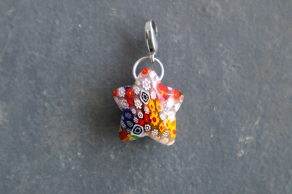 Clear Millefiori Wonky Star