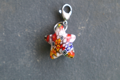 Clear Millefiori Wonky Star
