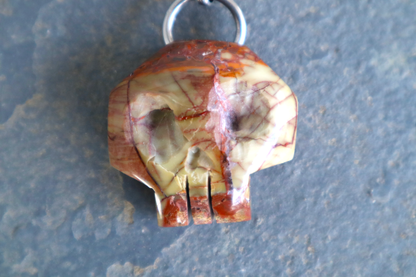 Spiderweb Rhyolite Skull Face