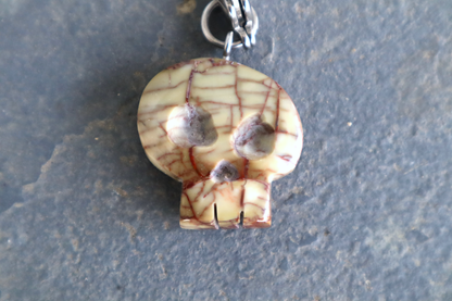 Spiderweb Rhyolite Skull Face