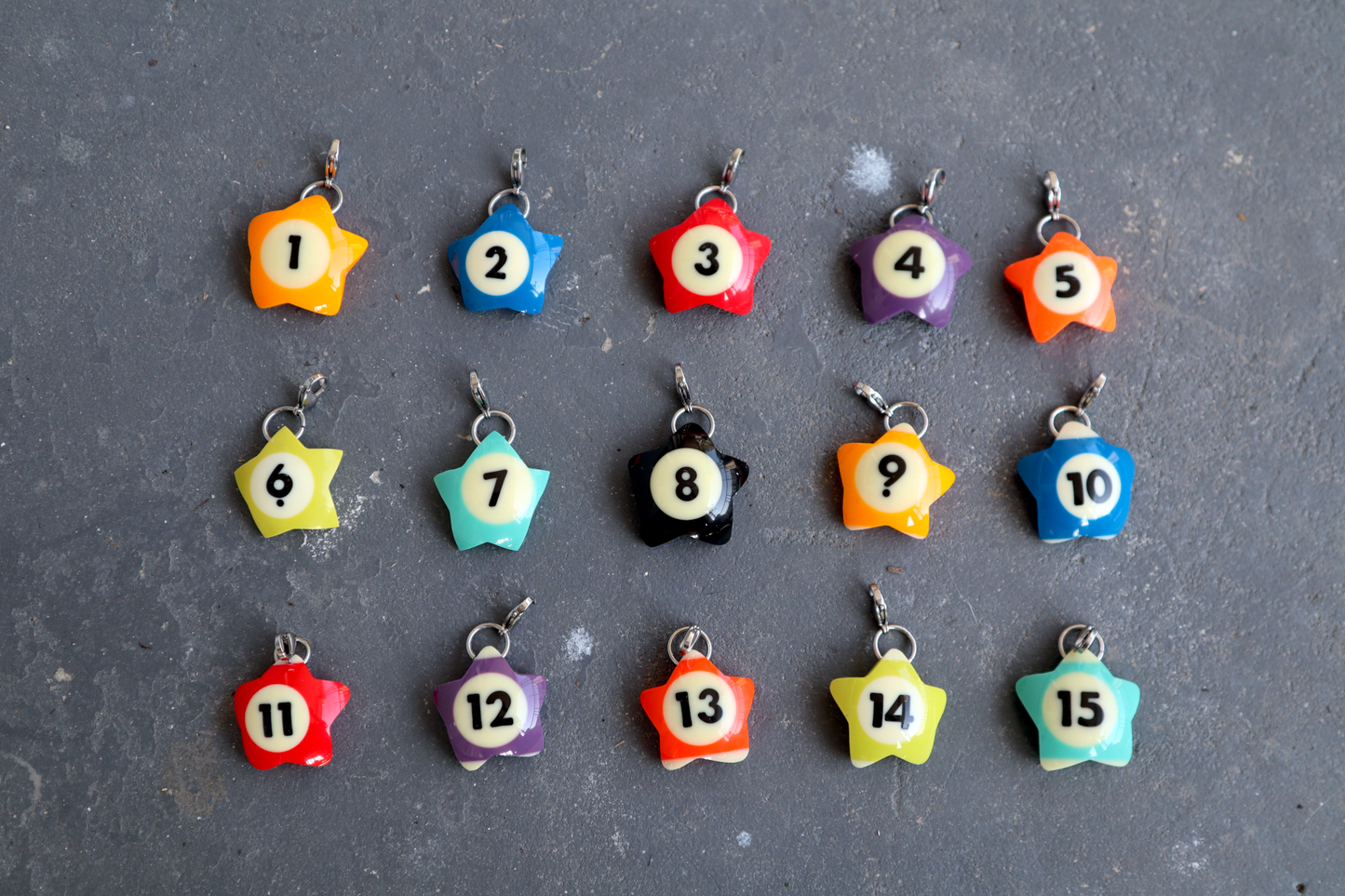 Pool Charm: Wonky Star 8
